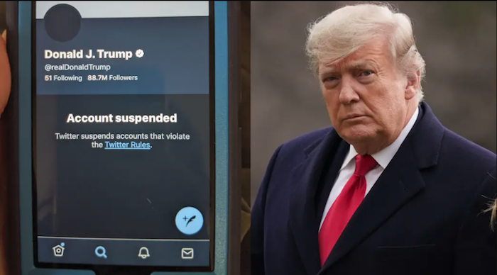 President Trump twitter ban