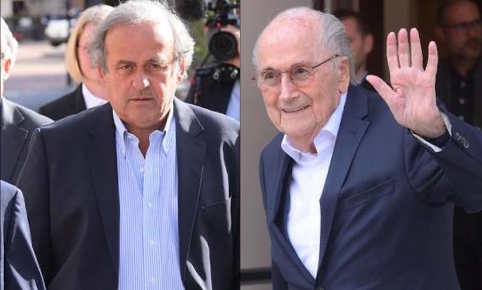 Blatter and Michel Platini