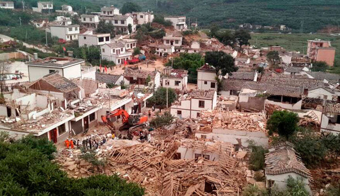 Earthquake Rural Region of Southern China