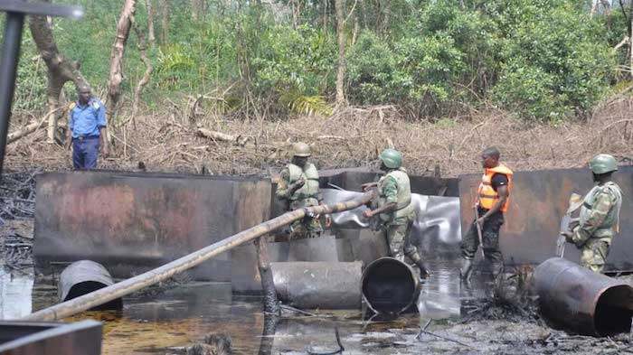 military and oil theft