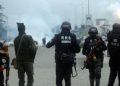 Police Fired Tear Gas at Protesters at Lekki Toll Gate
