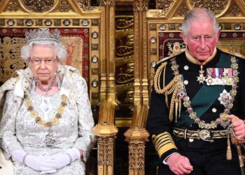 Britain's new monarch King Charles III and late queen